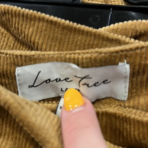 Love Tree Women's Tan Lightweight Button Wrap Mini Skort Size M/L - Picture 4 of 4